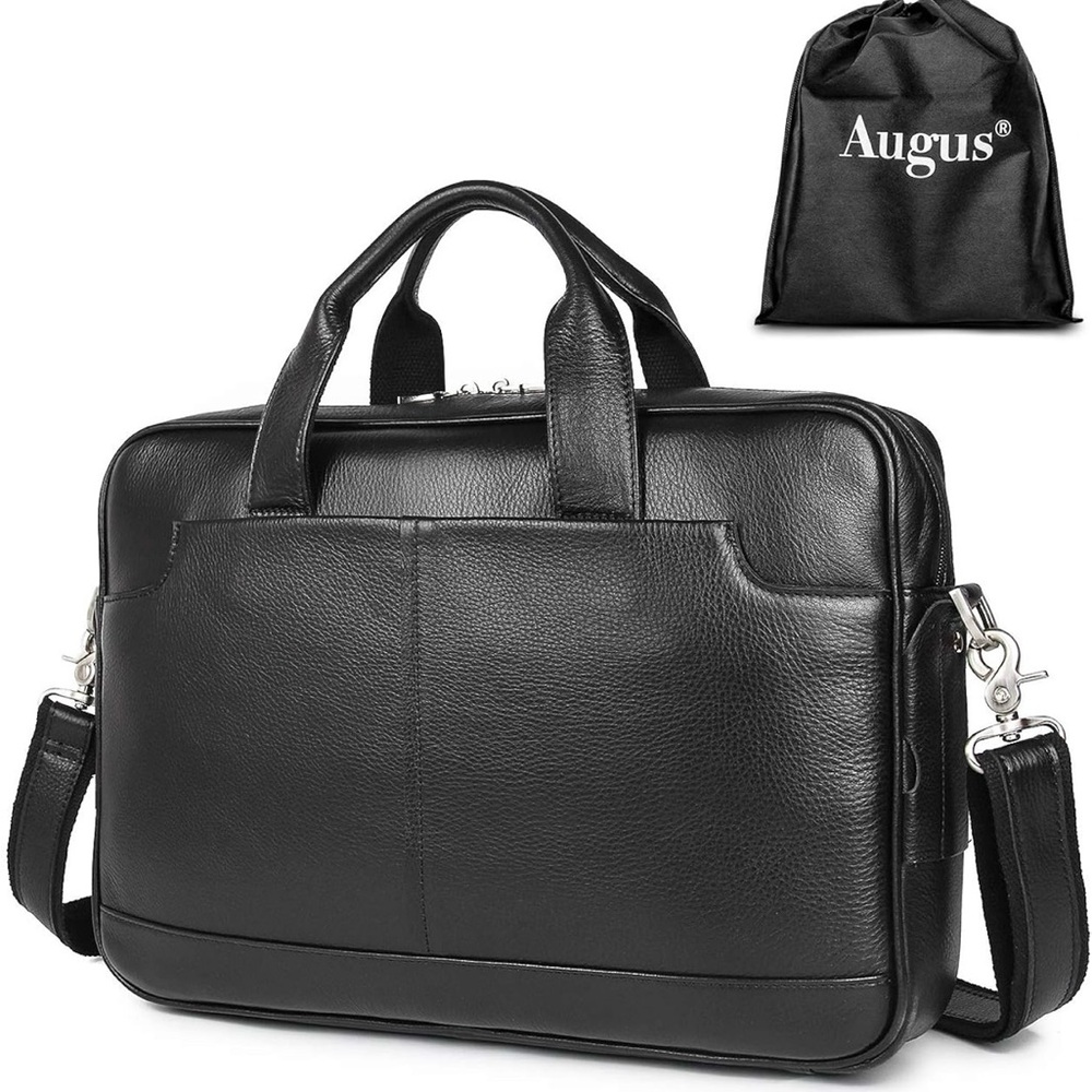 Black Leather Briefcase